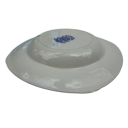 Underside view showing Burleigh maker's stamp on ceramic bowl base