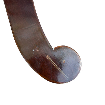 Angled view of Edwardian style corner chair showing seat and back detail