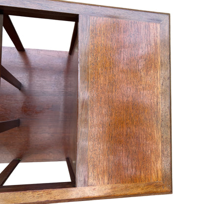 Base of rack on brass castors for easy movement on hard floors