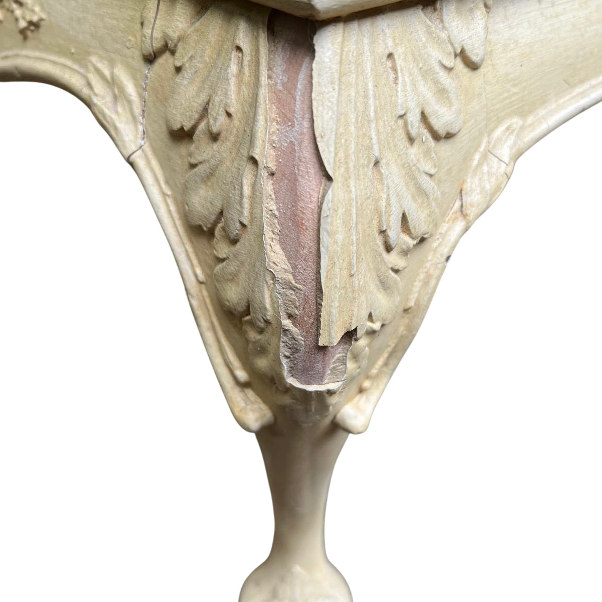 Gesso decorated painted chest of drawers suitable for bedroom or hall