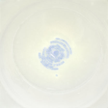 Interior view of Burleigh Ware soup bowl showing cloud and tree transfer pattern