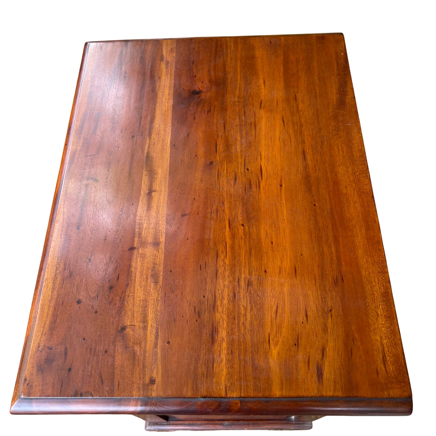 Middle section of tallboy showing two short top drawers and solid panel fronts