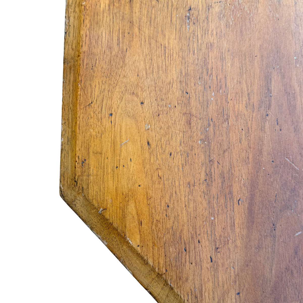 Turned spindle leg detail on Victorian oak coffee table