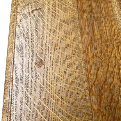 Overall view of vintage oak chest suitable for bedroom or hallway storage