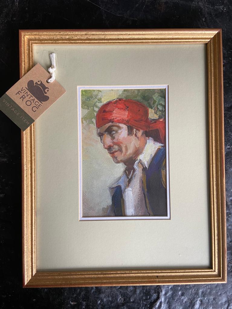 Framed Watercolour Portrait Picture By Margaret TheyreThe Furniture Recycling ShopDecor