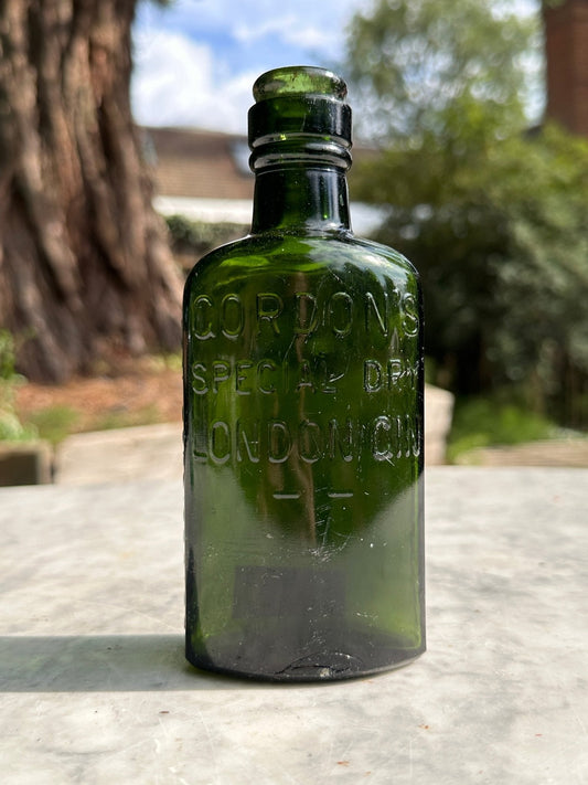 Gordons Antique Green Glass Bottle - Vintage Glass BottleThe Furniture Recycling ShopBottle