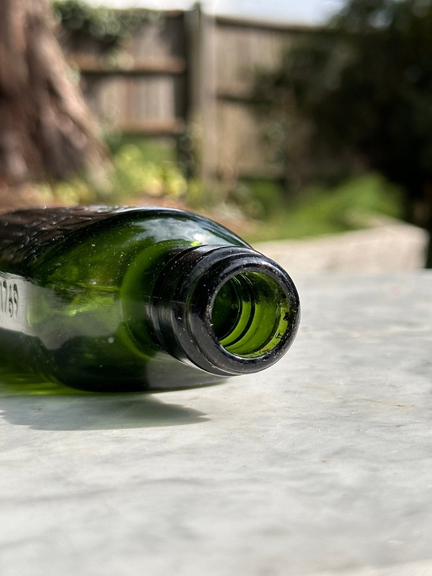 Gordons Antique Green Glass Bottle - Vintage Glass BottleThe Furniture Recycling ShopBottle