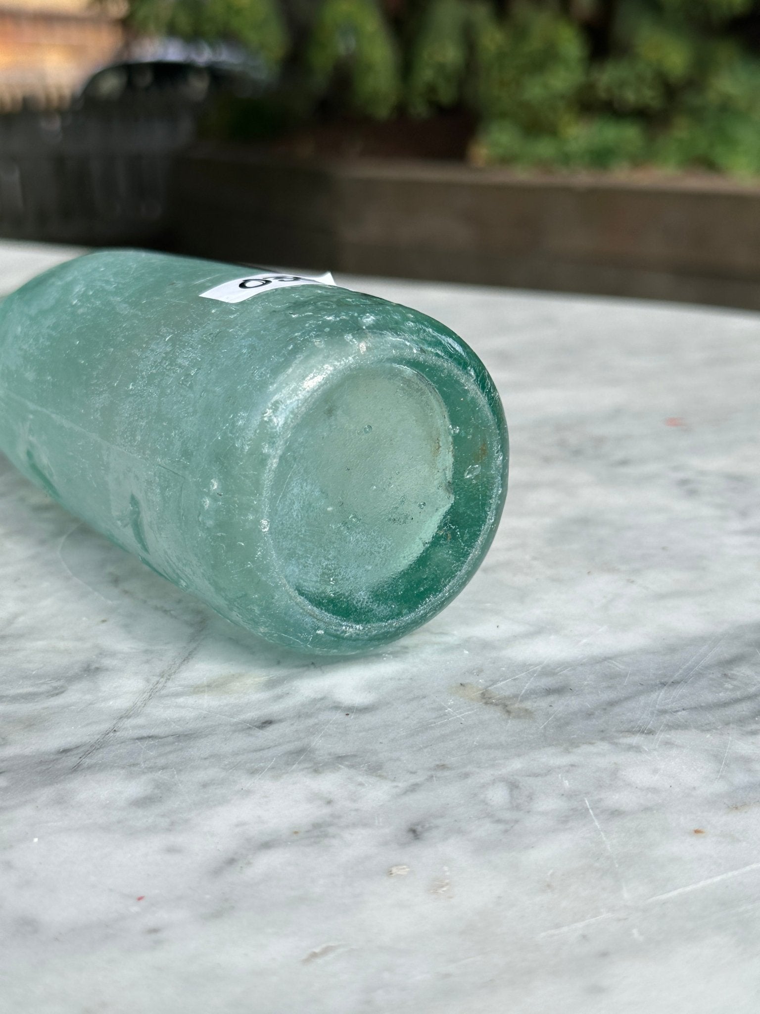 Greenoaf Antique Aqua Blue Glass Bottle - Vintage Glass BottleThe Furniture Recycling ShopBottle