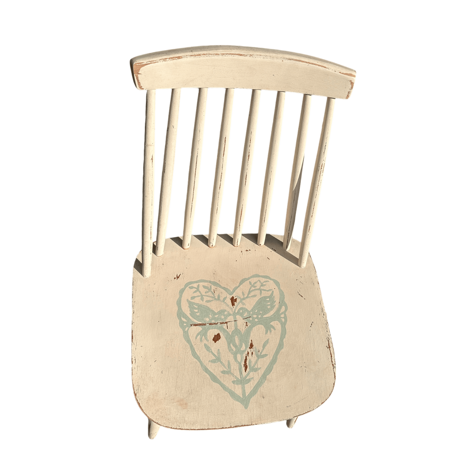 Hand Painted Single Spindle Back Occasional ChairThe Furniture Recycling Shop