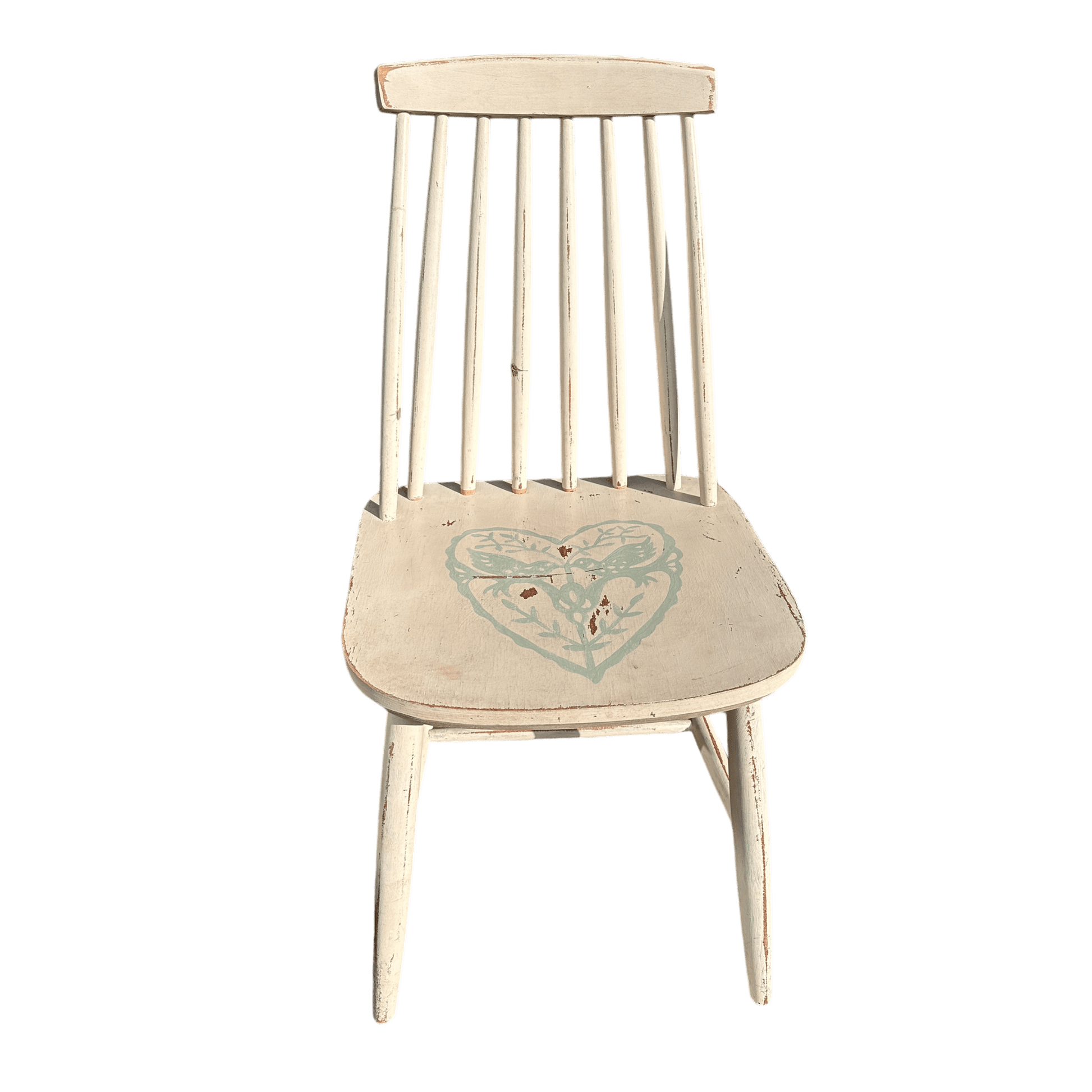 Hand Painted Single Spindle Back Occasional ChairThe Furniture Recycling Shop