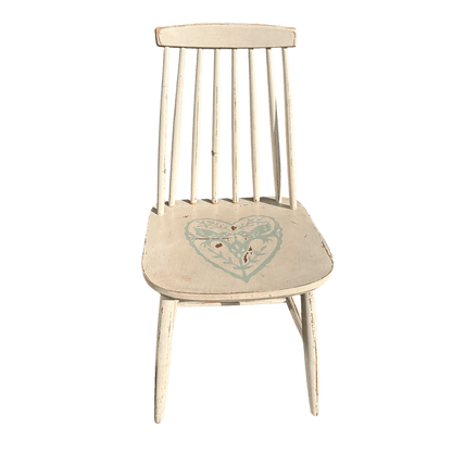 Hand Painted Single Spindle Back Occasional ChairThe Furniture Recycling Shop