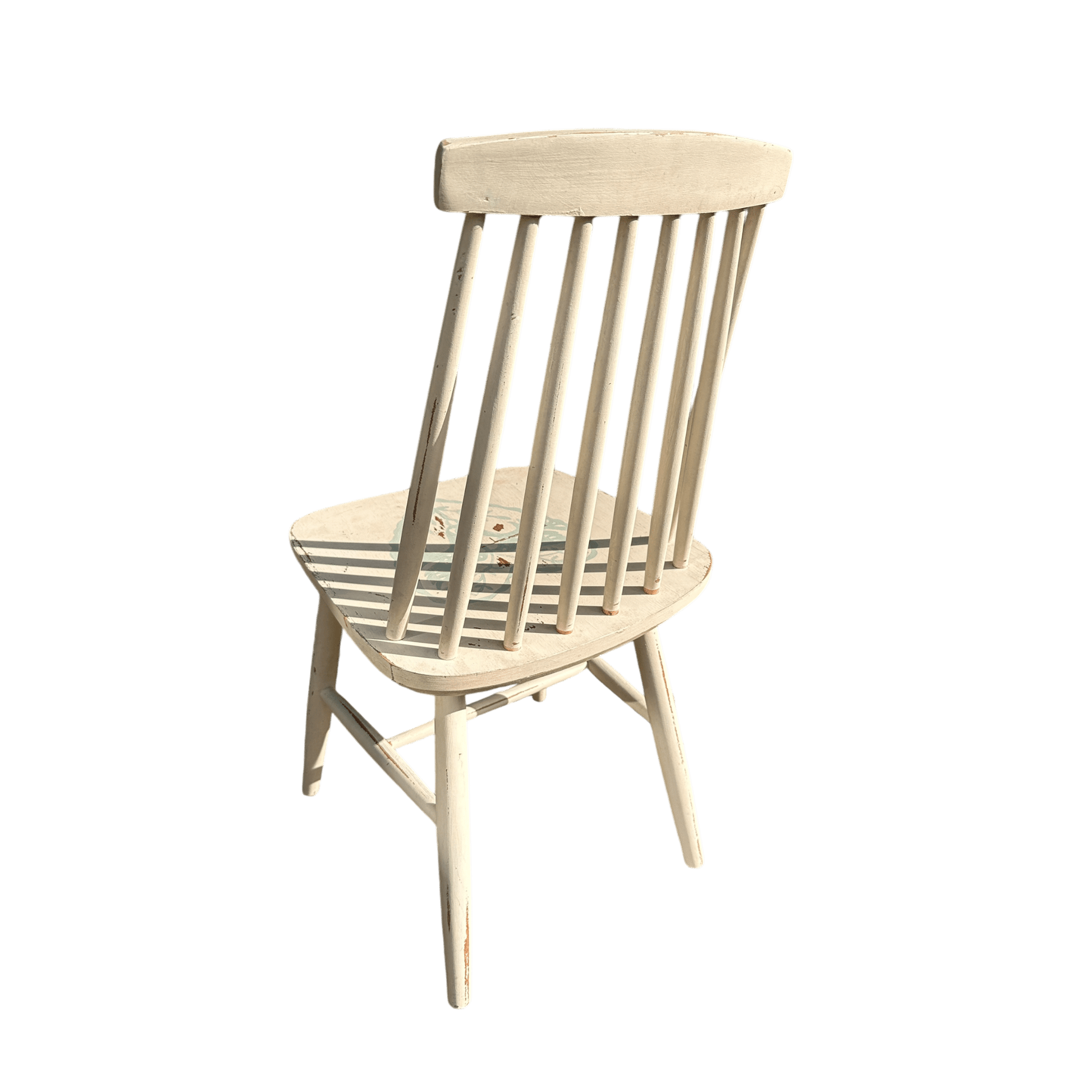 Hand Painted Single Spindle Back Occasional ChairThe Furniture Recycling Shop