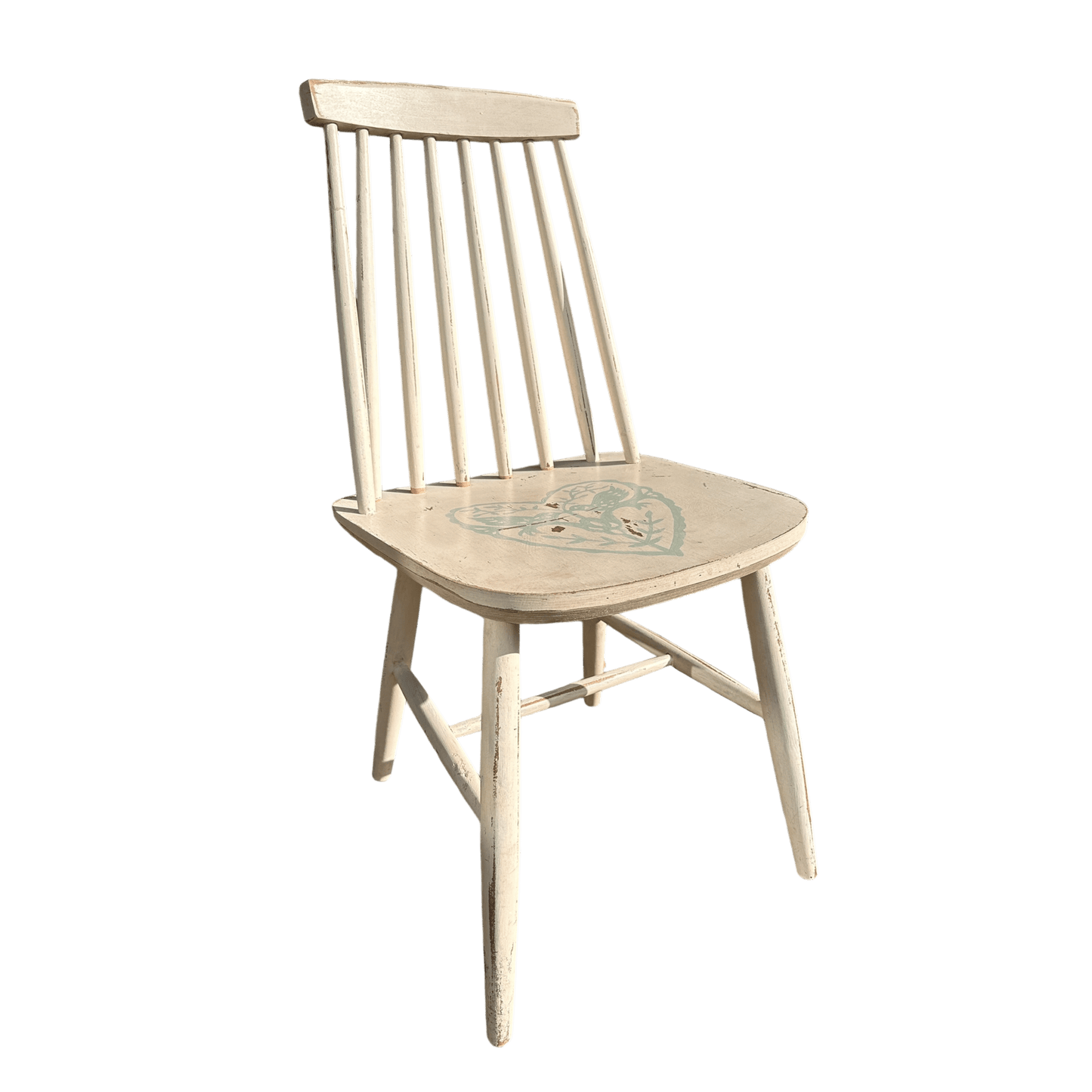 Hand Painted Single Spindle Back Occasional ChairThe Furniture Recycling Shop