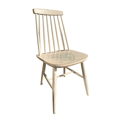 Hand Painted Single Spindle Back Occasional ChairThe Furniture Recycling Shop