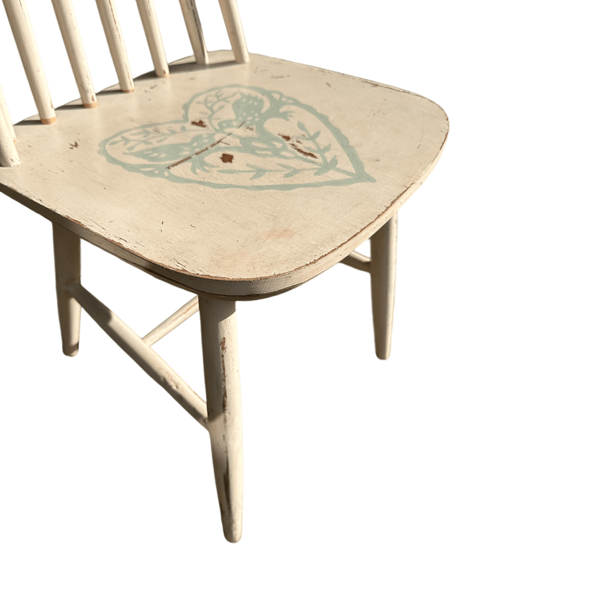 Hand Painted Single Spindle Back Occasional ChairThe Furniture Recycling Shop