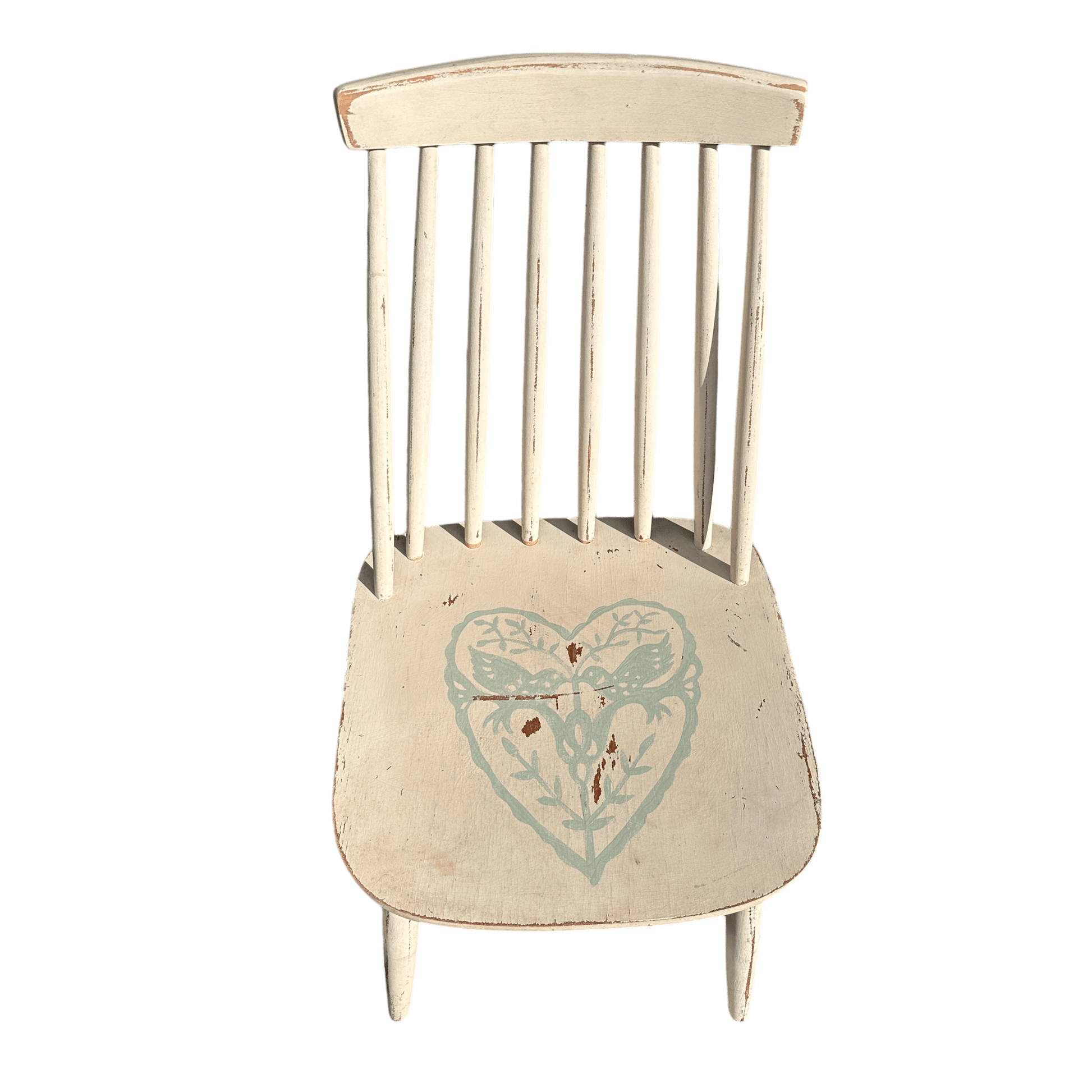 Hand Painted Single Spindle Back Occasional ChairThe Furniture Recycling Shop