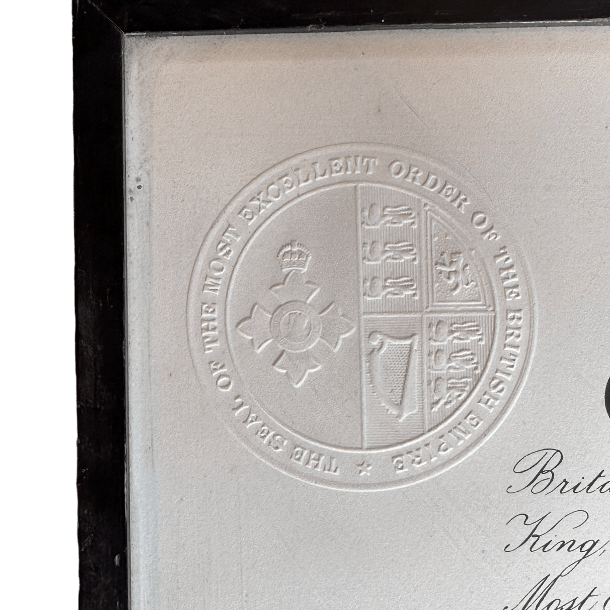 Historical British Royal Document Replica Picture: Appointment of an Officer in the Order of the British Empire, January 1976The Furniture Recycling Shop