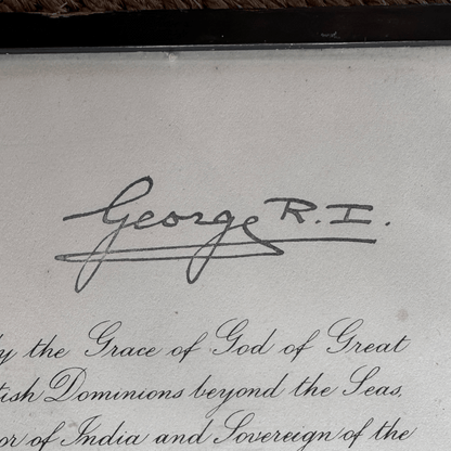 Historical British Royal Document Replica Picture: Appointment of an Officer in the Order of the British Empire, January 1976The Furniture Recycling Shop