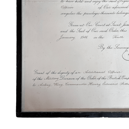 Historical British Royal Document Replica Picture: Appointment of an Officer in the Order of the British Empire, January 1976The Furniture Recycling Shop