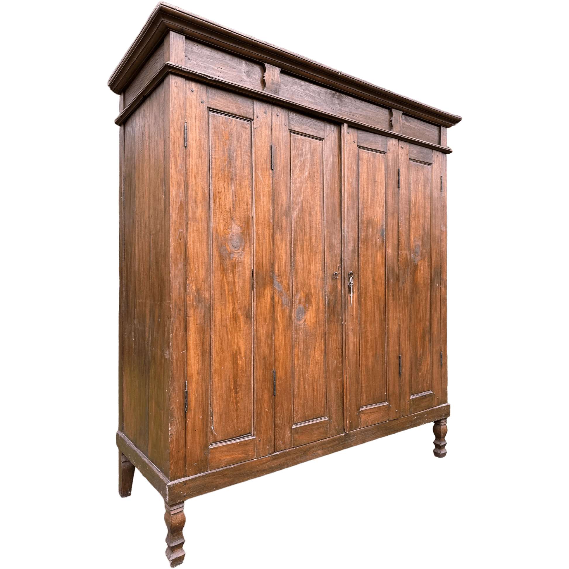 Huge Asian Hardwood Kitchen Larder Shelving Cabinet Dresser With Double Hinged DoorsThe Furniture Recycling Shop