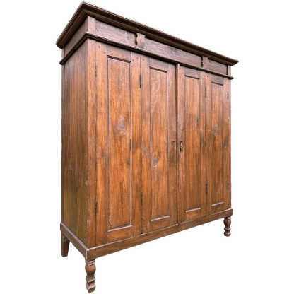 Huge Asian Hardwood Kitchen Larder Shelving Cabinet Dresser With Double Hinged DoorsThe Furniture Recycling Shop