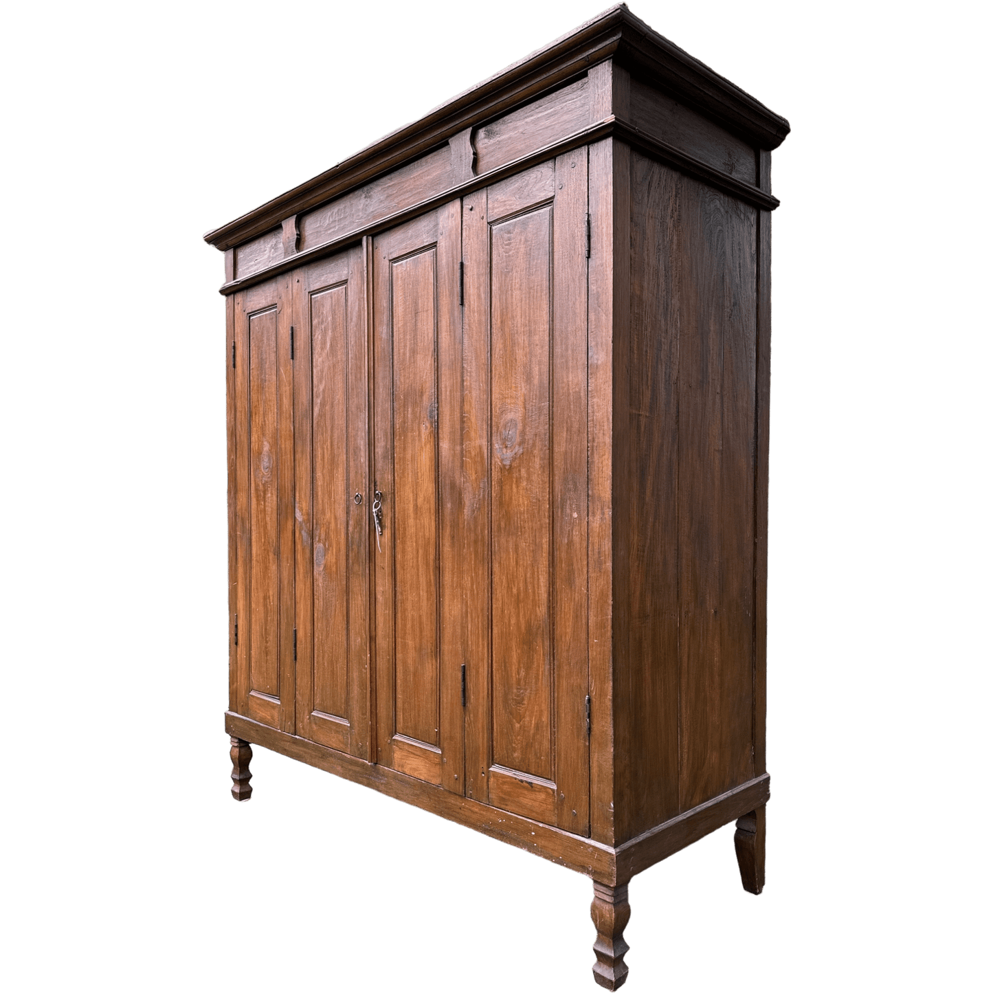 Huge Asian Hardwood Kitchen Larder Shelving Cabinet Dresser With Double Hinged DoorsThe Furniture Recycling Shop