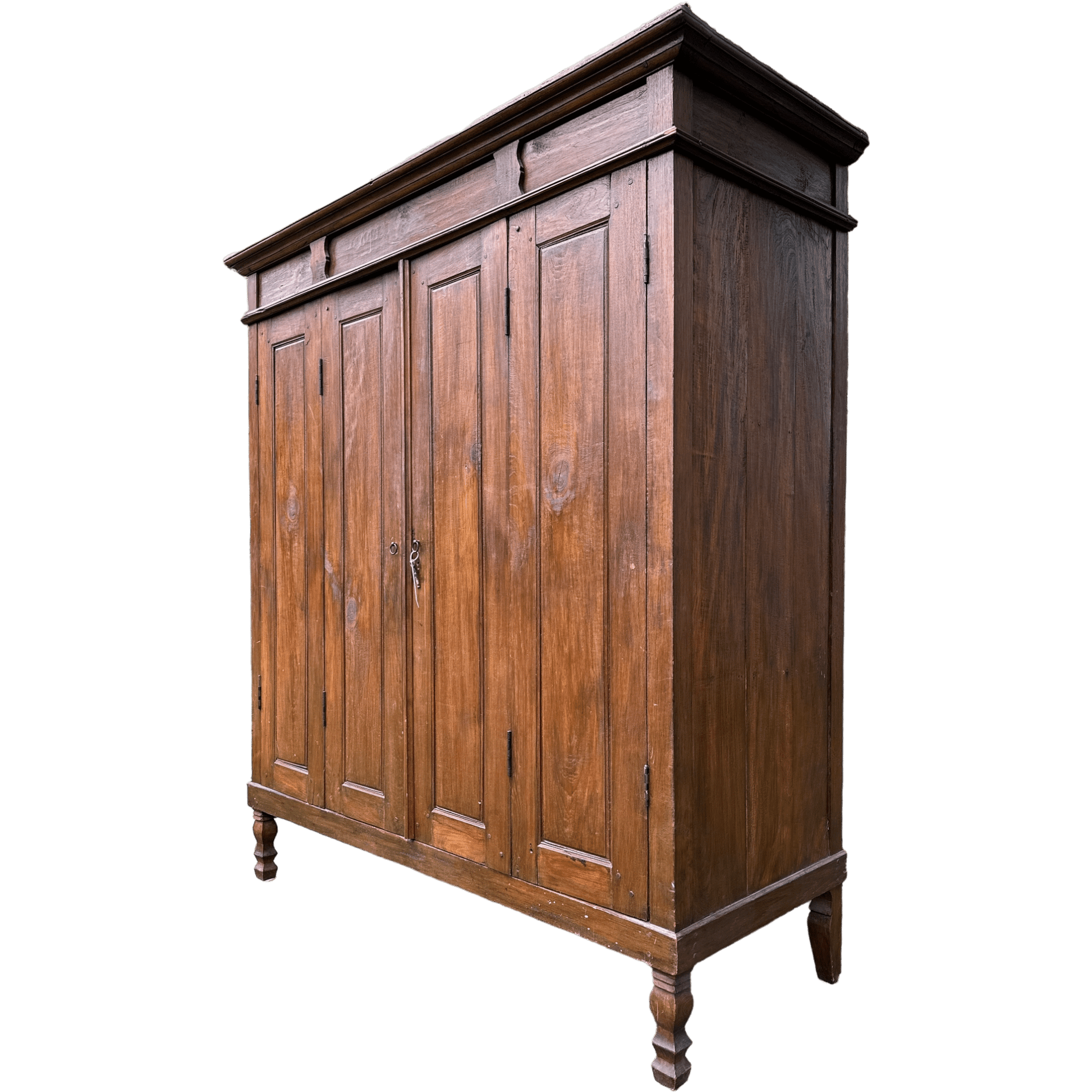 Huge Asian Hardwood Kitchen Larder Shelving Cabinet Dresser With Double Hinged DoorsThe Furniture Recycling Shop