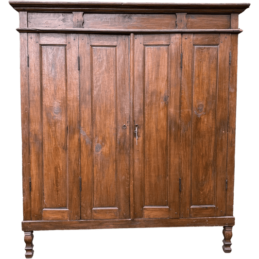 Huge Asian Hardwood Kitchen Larder Shelving Cabinet Dresser With Double Hinged DoorsThe Furniture Recycling Shop
