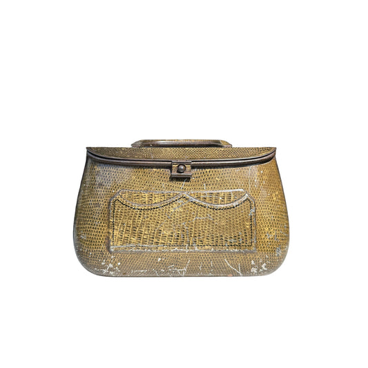 Huntley & Palmers Snakeskin Satchel/Handbag Biscuit Tin , Reading and London.The Furniture Recycling ShopTins