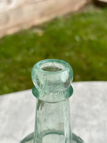 Ilkley Brewery Antique Aqua Blue Glass Bottle - Vintage Glass BottleThe Furniture Recycling ShopBottle