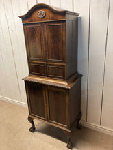Load image into Gallery viewer, Vintage Mahogany Drinks Cabinet On Ball And Claw Feet From Harrods
