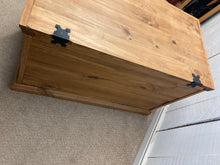 Load image into Gallery viewer, Solid Pine Trunk Blanket Box Storage
