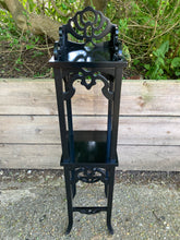 Load image into Gallery viewer, Black Lacquered Unit, Plant Stand, Hallway Table
