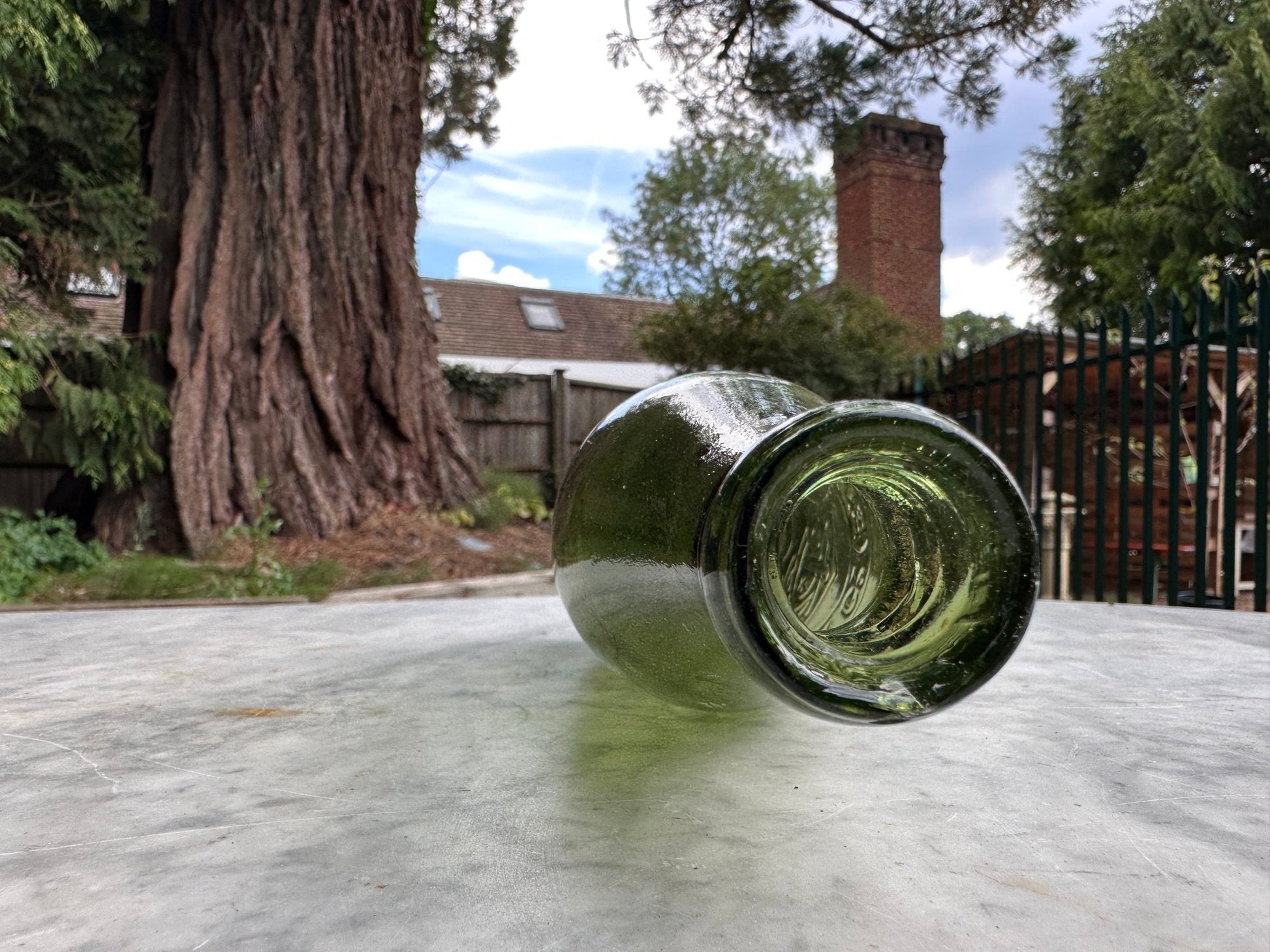J. Taylor & Co, Burnley Antique Green Glass Bottle - Vintage Glass BottleThe Furniture Recycling ShopBottle