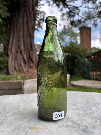 J. Taylor & Co, Burnley Antique Green Glass Bottle - Vintage Glass BottleThe Furniture Recycling ShopBottle