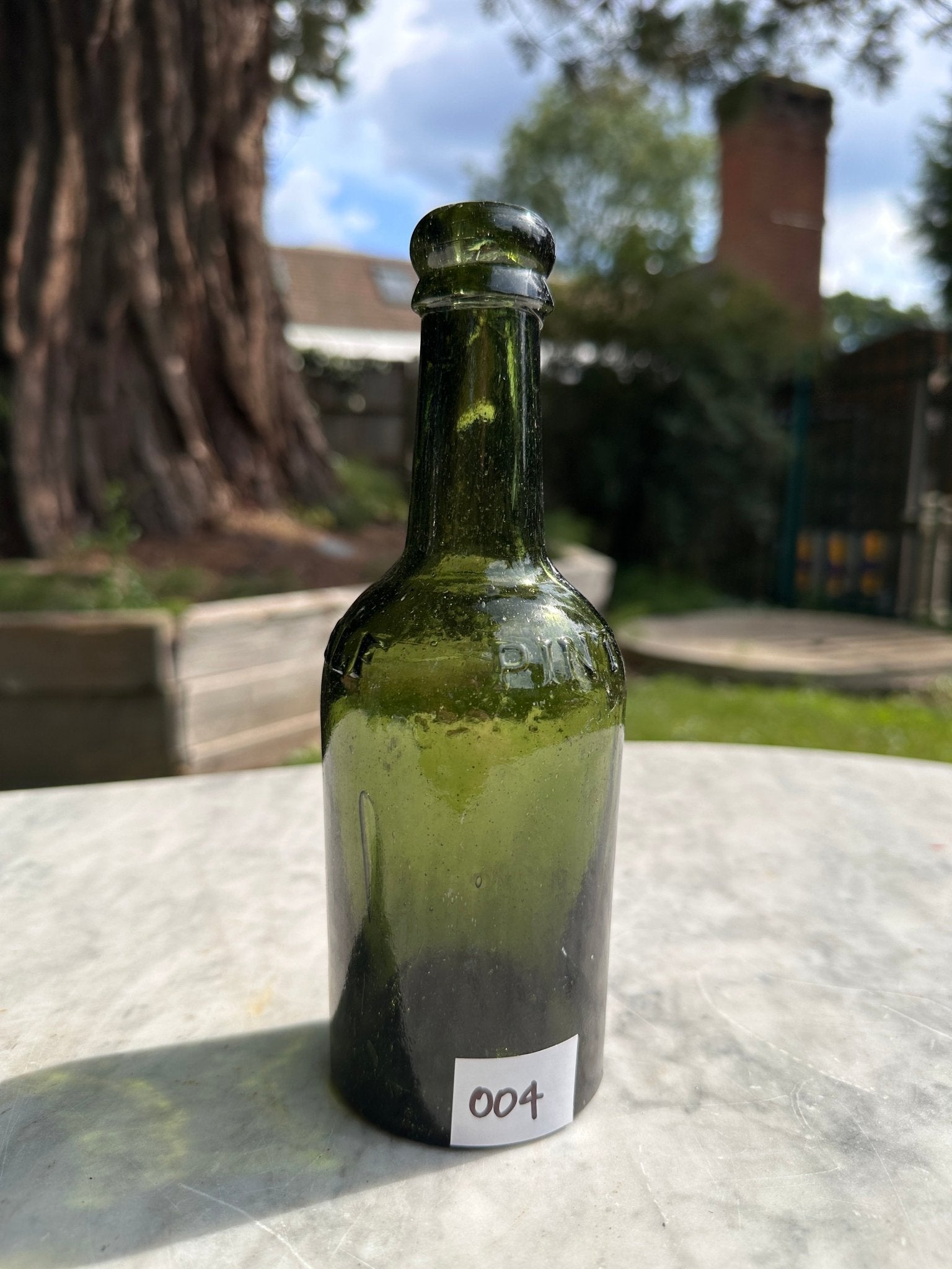 J.Taylor & Co Antique Green Glass Bottle - Collectable Glass BottleThe Furniture Recycling ShopBottle