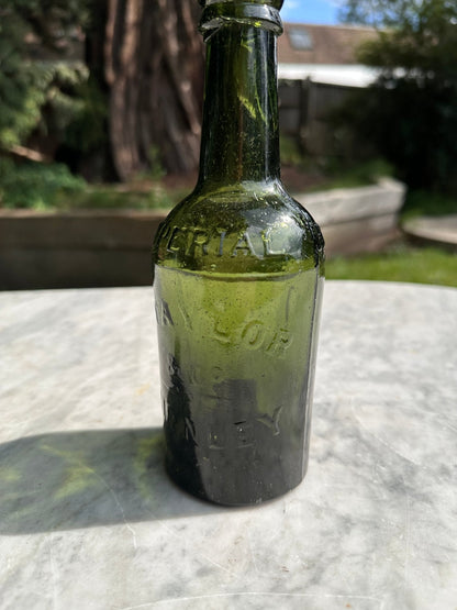 J.Taylor & Co Antique Green Glass Bottle - Collectable Glass BottleThe Furniture Recycling ShopBottle