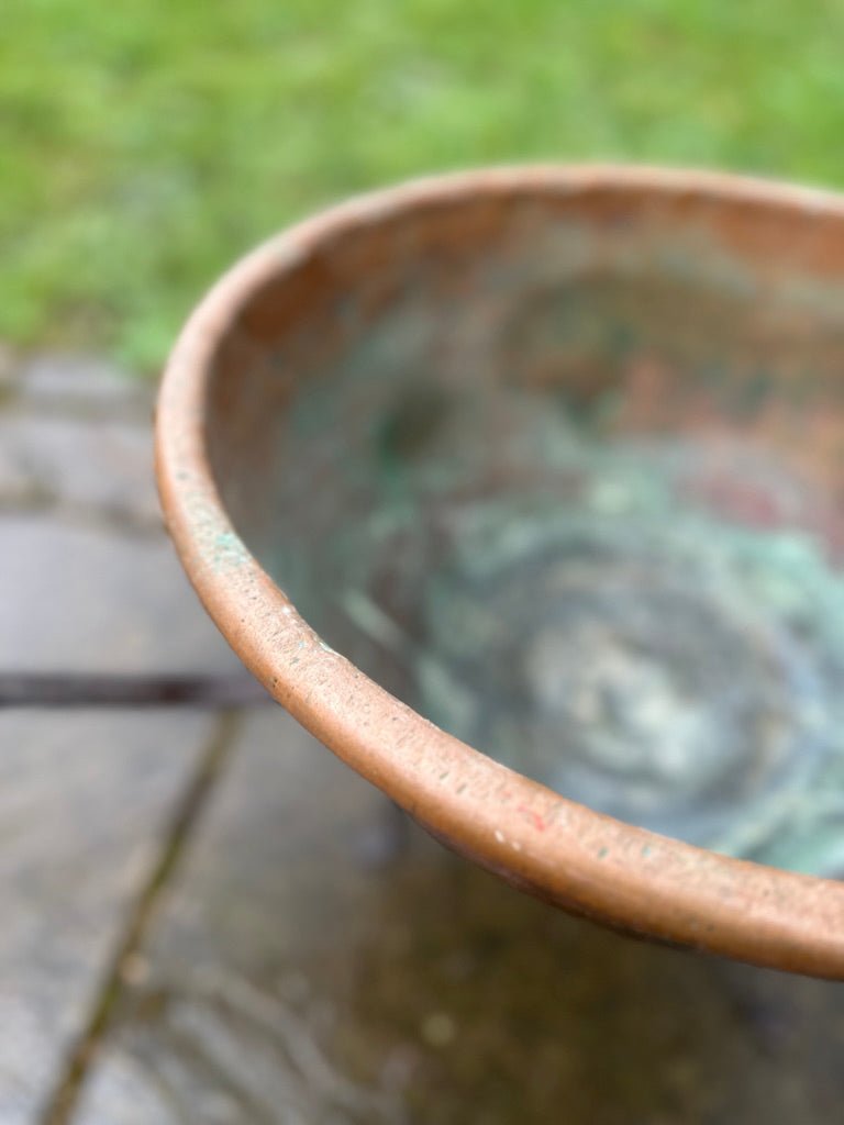 Large 19th Century French Copper Cooking Cauldron Bowl On Stand / Log Basket / Planter VaseThe Furniture Recycling ShopFurniture