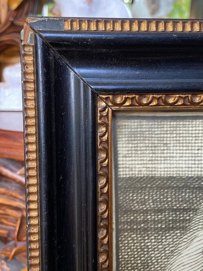 Large Black and White Print Picture of An Etching Of Edward Russel, Earl of Orford Framed in Black and GoldThe Furniture Recycling ShopFurniture