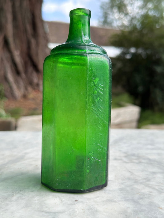 Lysoform Antique Green Bottle - Vintage Glass BottleThe Furniture Recycling ShopBottle