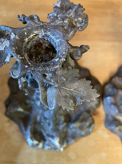 Pair of English Silver-Plated Candlesticks, Ellington &Co.The Furniture Recycling Shop