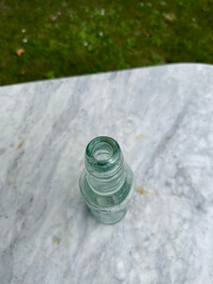 P.Dowd, Manchester Antique Aqua Glass Bottle - Vintage Glass BottleThe Furniture Recycling ShopBottle
