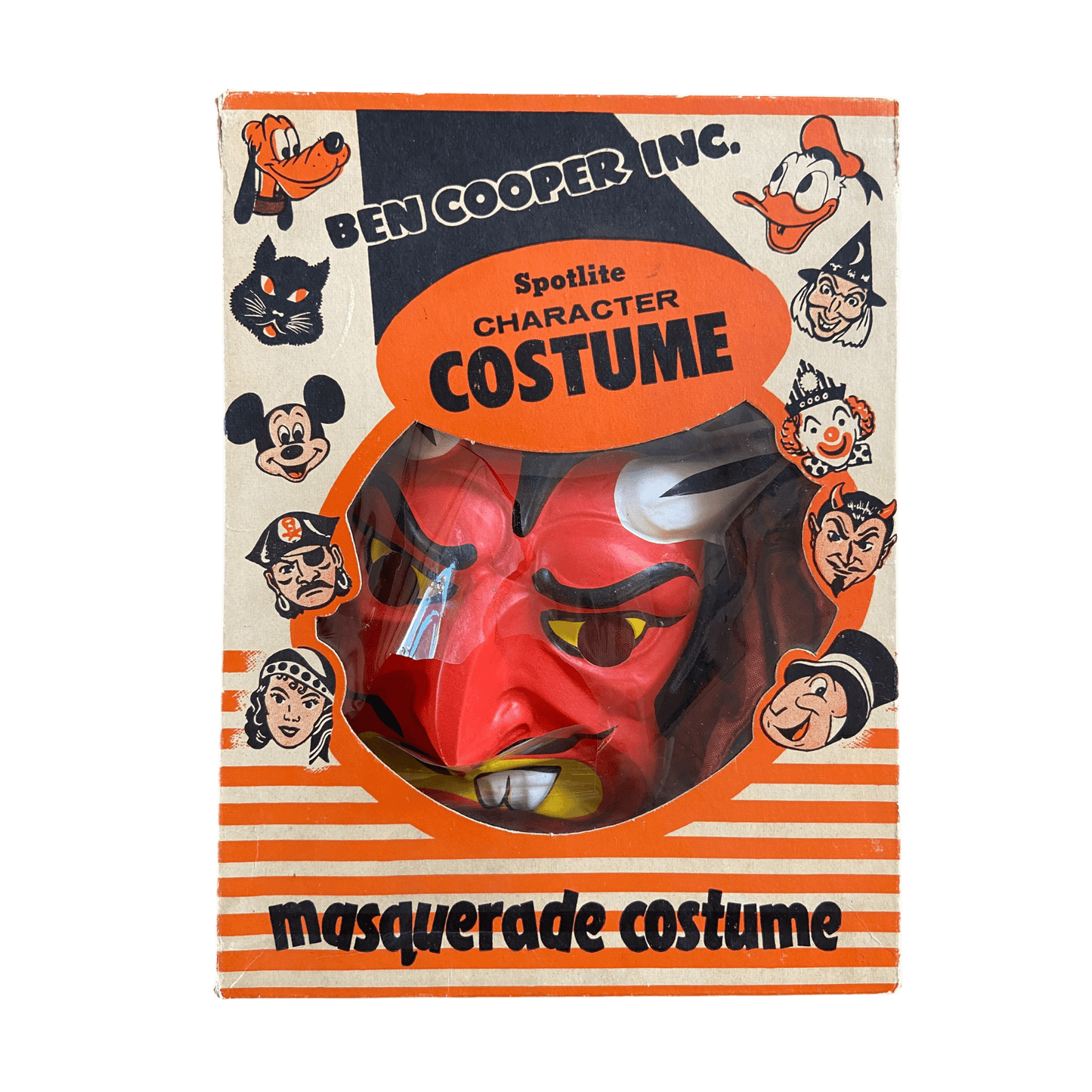 Rare 1960's Vintage Halloween Red Devil Masquerade Mask & Costume from Ben Cooper Inc. USA Size Large (12 - 14)The Furniture Recycling ShopHalloween Dress Up