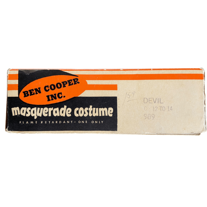 Rare 1960's Vintage Halloween Red Devil Masquerade Mask & Costume from Ben Cooper Inc. USA Size Large (12 - 14)The Furniture Recycling ShopHalloween Dress Up