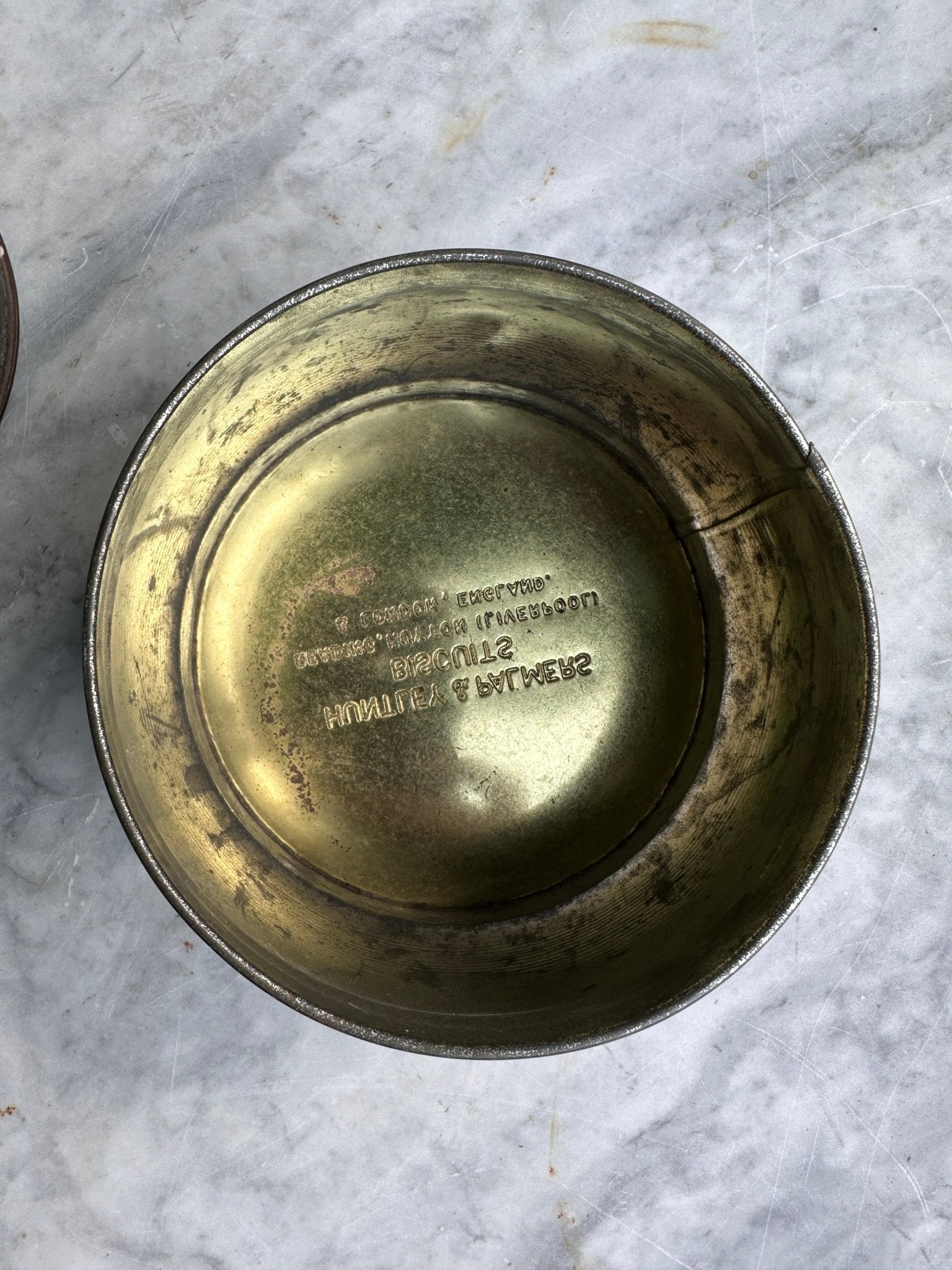 Silver Rose Floral Shabby Chic Huntley & Palmers-Vintage Biscuit Tin, Reading & LondonThe Furniture Recycling ShopTins
