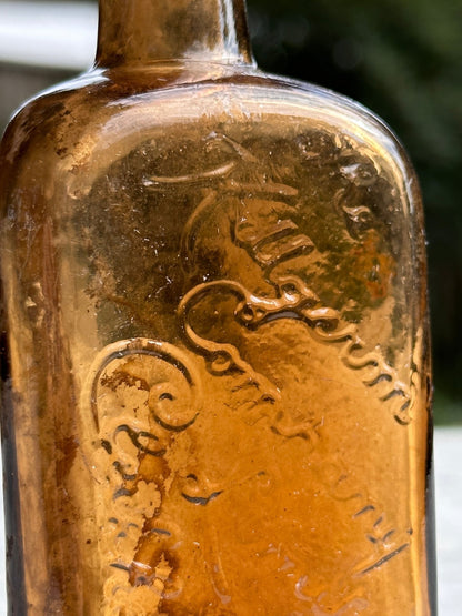 The Killgerm Company Ltd, Antique Brown Glass Bottle - Vintage Glass BottleThe Furniture Recycling ShopBottle