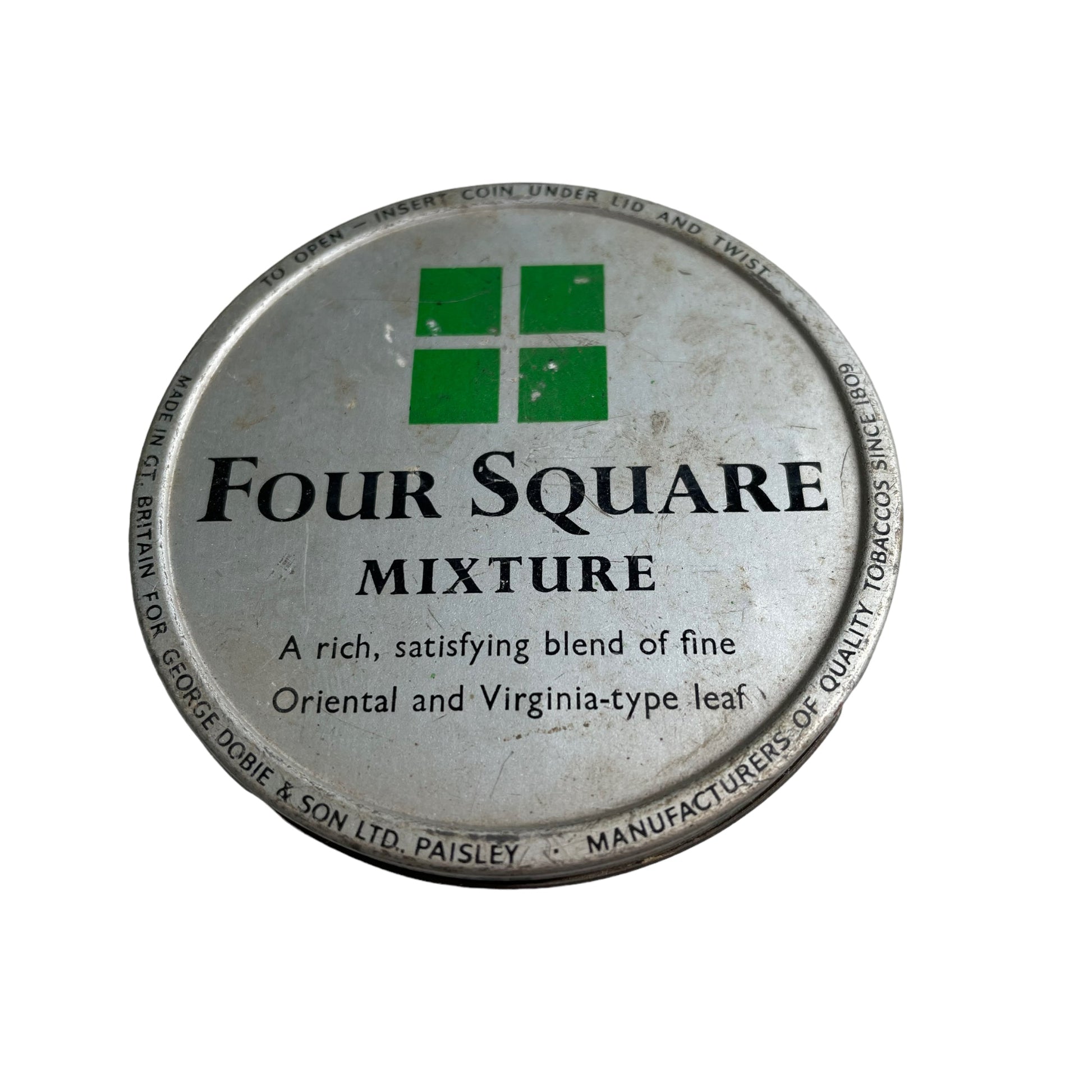 four square tobacco tin Tobacco Tin circa 1960 Four Square by Geo Dobie & Son – Furniture Recycling Shop four square tobacco tin Tobacco Tin circa 1960 Four Square by Geo Dobie & Son – Furniture Recycling Shop