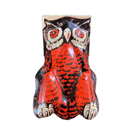 Vintage 1950's Tin Clicker Noisemaker Halloween Toy in Delightful Owl Design From US Metal Toy Co. T CohnThe Furniture Recycling ShopHalloween Fun