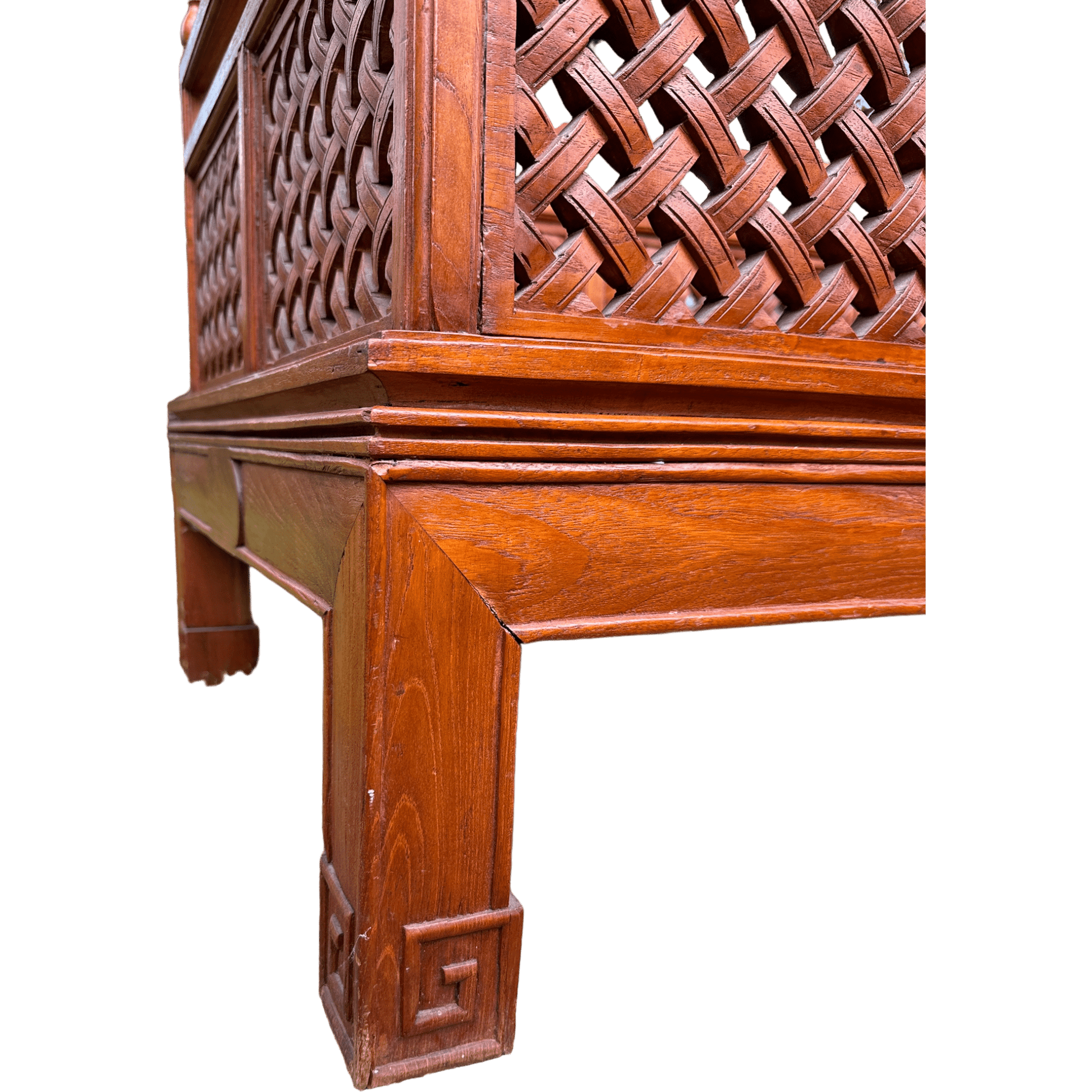 Vintage Asian Hardwood Large Daybed SofaThe Furniture Recycling Shop