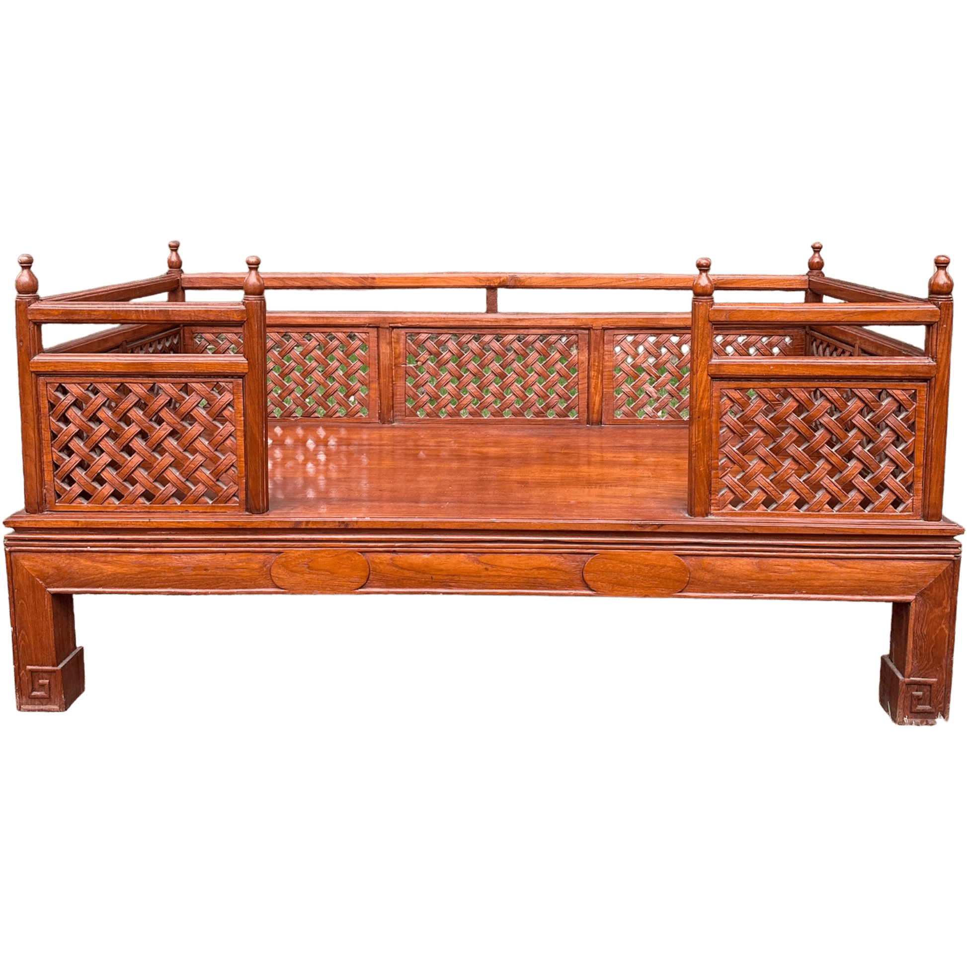 Vintage Asian Hardwood Large Daybed SofaThe Furniture Recycling Shop
